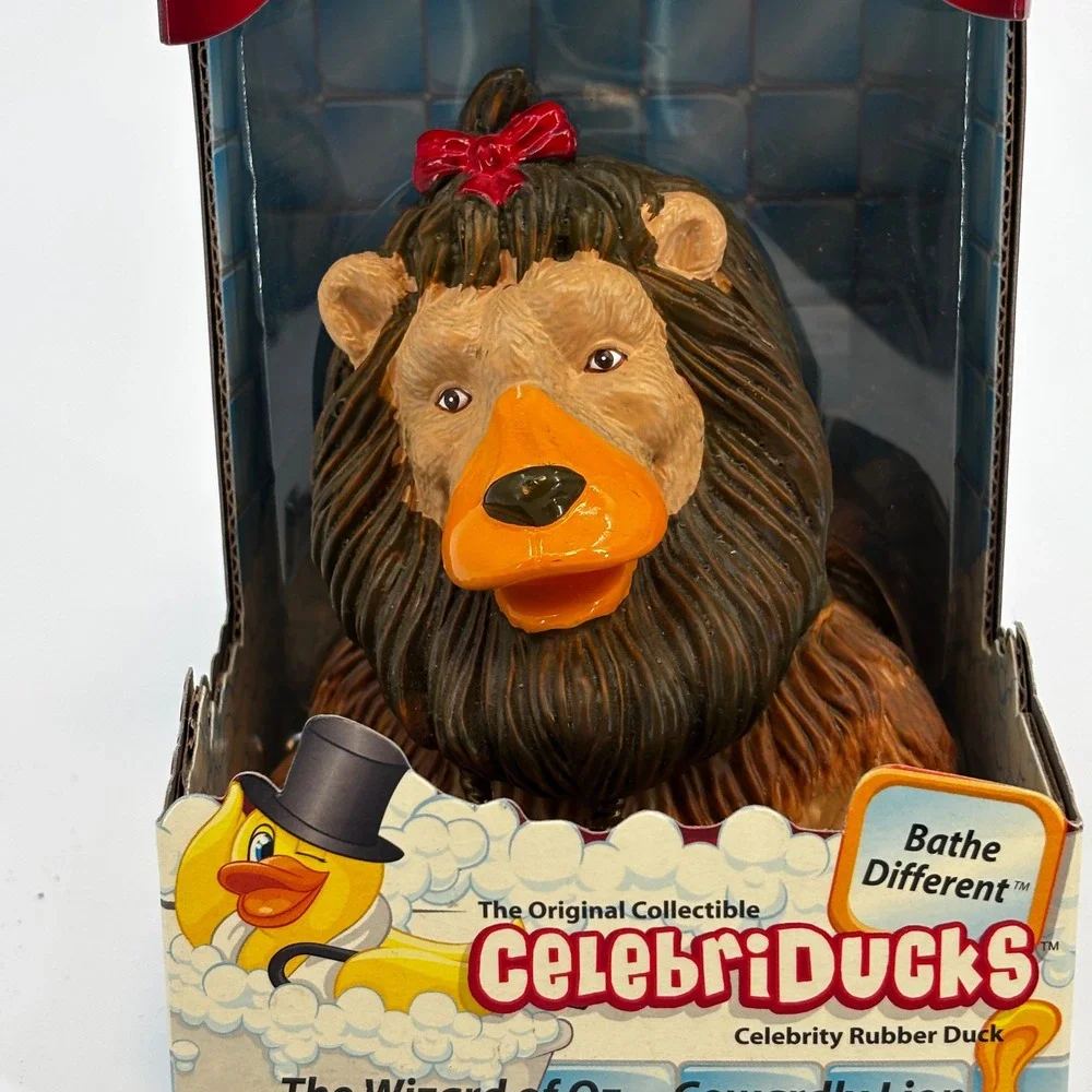 CelebriDucks Cowardly Lion Wizard of‎ Oz Rubber Duck Brown 4.5